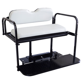 BuggiesUnlimited.com; 1994.5-Up EZGO TXT - Buggies Unlimited White Rear Seat Kit