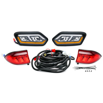 BuggiesUnlimited.com; 2018-Up Club Car Tempo - GTW LED Head Light and Taillight Kit