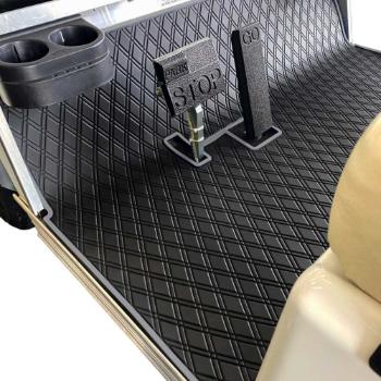 BuggiesUnlimited.com; Xtreme Floor Mats for Club Car DS & Villager - Black/ Grey