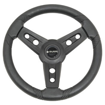BuggiesUnlimited.com; 1996-07 Yamaha G16-G19-G20-G21-G22 - Gussi Italia Lugana Black Steering Wheel