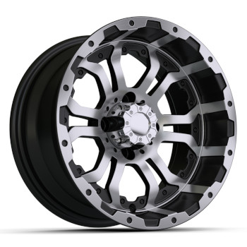 BuggiesUnlimited.com; GTW Omega Machined and Black Wheel - 14 Inch