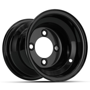 BuggiesUnlimited.com; GTW Steel Black Centered Wheel - 8 Inch