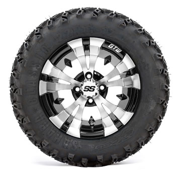 BuggiesUnlimited.com; GTW Vampire 12 in Wheels with 22x11-12 Sahara Classic All-Terrain Tires - Set of 4