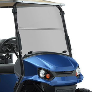 BuggiesUnlimited.com; 2021.5-Up EZGO Express S2-S4-S6-L6 - RedDot Tinted Fold-Down Windshield