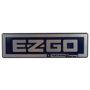 BuggiesUnlimited.com; 1988-Up EZGO Marathon-TXT  - Silver and Black Nameplate
