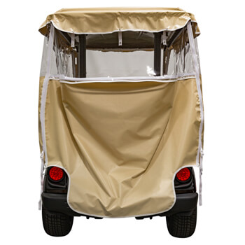 BuggiesUnlimited.com; 2017-Up Yamaha Drive2 - RedDot Beige 3-Sided Over-The-Top Soft Enclosure