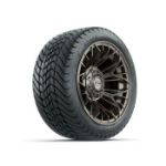 GTW Stellar Matte Bronze 12 in Wheels with 215/ 35-12 Mamba Street Tires - Set of 4