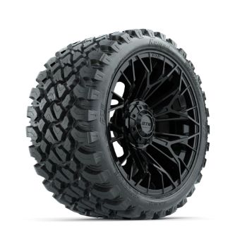 BuggiesUnlimited.com; GTW Stellar Black 15 in Wheels with 23x10-R15 Nomad All-Terrain Tires - Set of 4