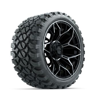 BuggiesUnlimited.com; GTW Stellar Machined & Black 15 in Wheels with 23x10-R15 Nomad All-Terrain Tires - Set of 4