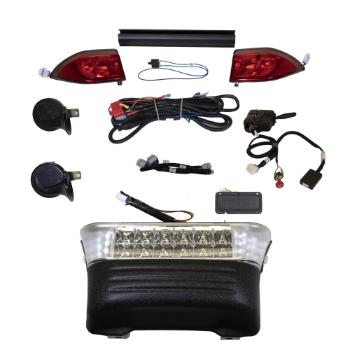 BuggiesUnlimited.com; Deluxe ProFX LED Light Kit w/ Turn Signals & Brake Lights for Club Car Precedent (Fits 08.5-Up)