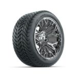 GTW Stellar Chrome 14 in Wheels with 225/ 30-14 Mamba Street Tire - Set of 4