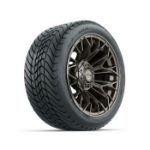 GTW Stellar Matte Bronze 14 in Wheels with 225/ 30-14 Mamba Street Tire - Set of 4