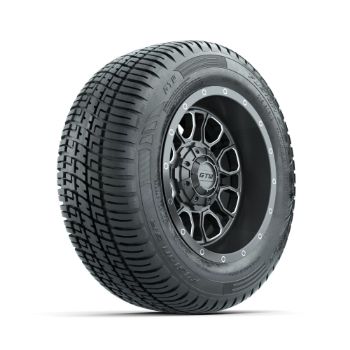 BuggiesUnlimited.com; GTW Volt Gunmetal 12 in Wheels with 215/ 50-R12 Fusion S/ R Street Tires - Set of 4