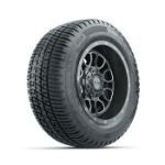 GTW Volt Gunmetal 12 in Wheels with 215/ 50-R12 Fusion S/ R Street Tires - Set of 4