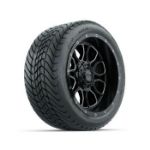 GTW Volt Machined & Black 14 in Wheels with 225/ 30-14 Mamba Street Tire - Set of 4