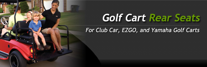 Golf Cart Rear Seats for Club Car, EZGO, and Yamaha Golf Carts