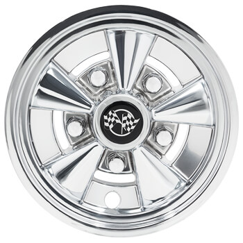 BuggiesUnlimited.com; Rally Classic Chrome Wheel Cover - 8 Inch