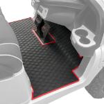 Xtreme Floor Mats for Club Car Precedent /  Onward /  Tempo /  Villager & V4L - Black/ Red