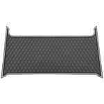 Black with Grey Trim Rear Floor Mat for Denago Rover XL