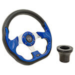 1982-Up Club Car DS - GTW&reg; Blue Racer Steering Wheel with Black Adaptor