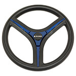 EZGO TXT-RXV - Gussi Italia Brenta Black and Blue Steering Wheel