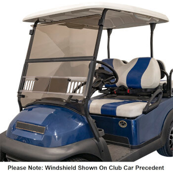 BuggiesUnlimited.com; 2008-23 EZGO RXV - RedDot Tinted Fold Down Windshield with Vents