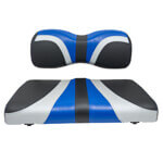 2007-Up Yamaha Drive 2 and G29/ Drive - RedDot Alpha Blue Silver and Black Blade Front Seat Cover