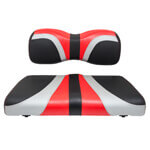2007-Up Yamaha G29-Drive-Drive2 - Red Dot Blade Red Silver and Black Front Seat Cover