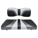 2007-Up Yamaha G29-Drive-Drive2 - Red Dot Gray Charcoal and Black Blade Front Seat Cover