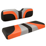 2004-Up Club Car Precedent - Red Dot Blade Gray Orange and Black Front Seat Cover