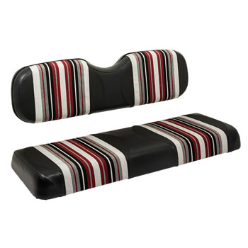 BuggiesUnlimited.com; 2007-Up Yamaha G29/ Drive and Drive 2 - RedDot Harmony Burgundy Black and White Seat Cover