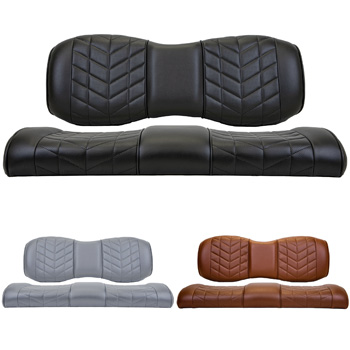 BuggiesUnlimited.com; Aviator Rear Seat Cushions for ICON i40 with Factory Rear Seats