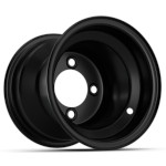 GTW Steel Matte Black Offset Wheel - 8 Inch