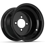 Steel Black Wheel - 10x7 Inch