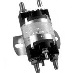 Universal 12v 6-Terminal Silver Solenoid