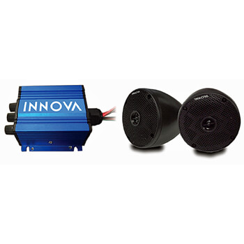 BuggiesUnlimited.com; INNOVA 2-Channel Mini-Amp Bluetooth Stereo with Cone Speakers