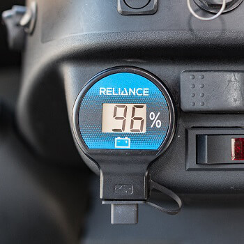 BuggiesUnlimited.com; Reliance 48v Solid State Battery Meter and USB Charger