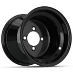 Steel Matte Black Wheel - 10x8 Inch