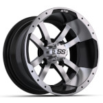 GTW Storm Trooper Machined and Black Wheel - 12 Inch