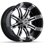 GTW Tempest Machined and Black Wheel - 12 Inch