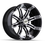 GTW Tempest Machined and Black Wheel - 14 Inch