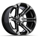 GTW Specter Machined and Black Wheel - 14 Inch