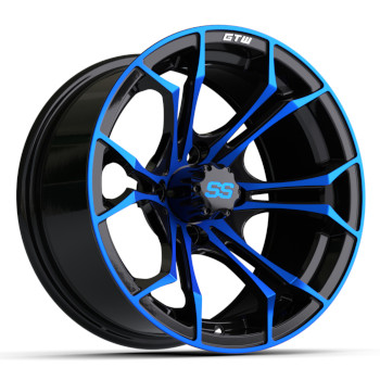14″ GTW Spyder Wheel (Black with Blue Accents) | BuggiesUnlimited.com