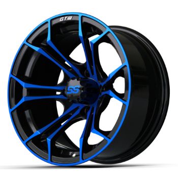 14″ GTW Spyder Wheel (Black with Blue Accents) | BuggiesUnlimited.com