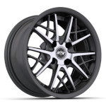 GTW&reg; Axis Gray and Machined Street Wheel - 14 Inches