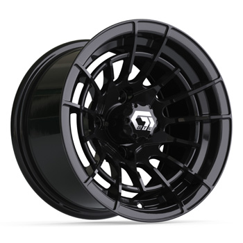 BuggiesUnlimited.com; GTW Boost Gloss Black Wheel - 12 Inch