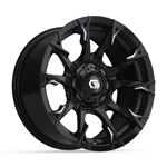 GTW&reg; Diablo Gloss Black/ Machined Wheel - 15 Inch