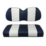 2004-Up Club Car Precedent - Navy and White Seat Cushion Set