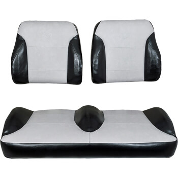 EZGO TXT Black & Silver Replacement Seats -BuggiesUnlimited ...