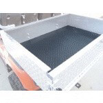 Diamond Plate Rubber Cargo Box Mat - Black